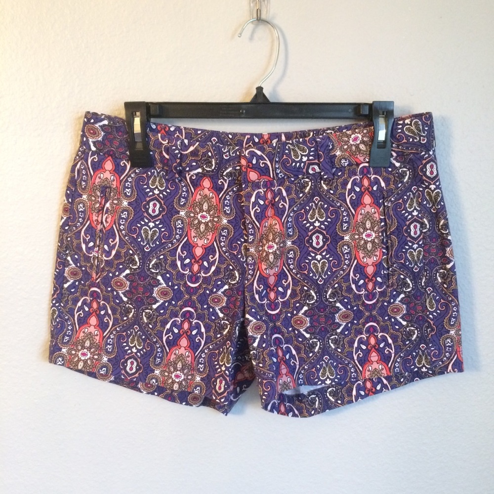 JCP Purple Paisley Shorts